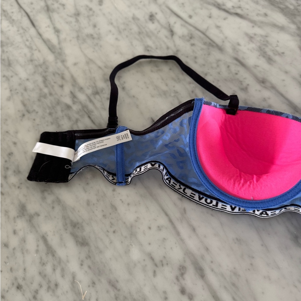 Aeropostale Blue and Black Underwire Bra 34B - Picture 5 of 6